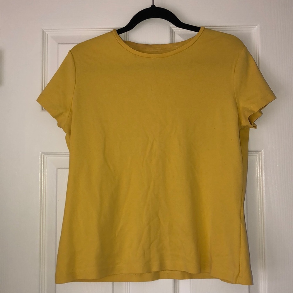 LABOR DAY SALE Talbots Yellow Tee